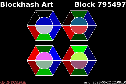 sample image depicting hash as colored triangles