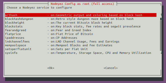 sample image of nodeyez-config services
